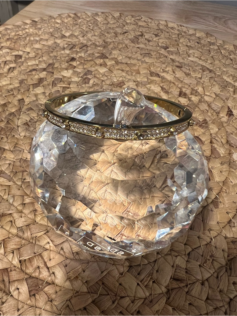 Michael Kors Gold Pavé Crystal Bangle Bracelet